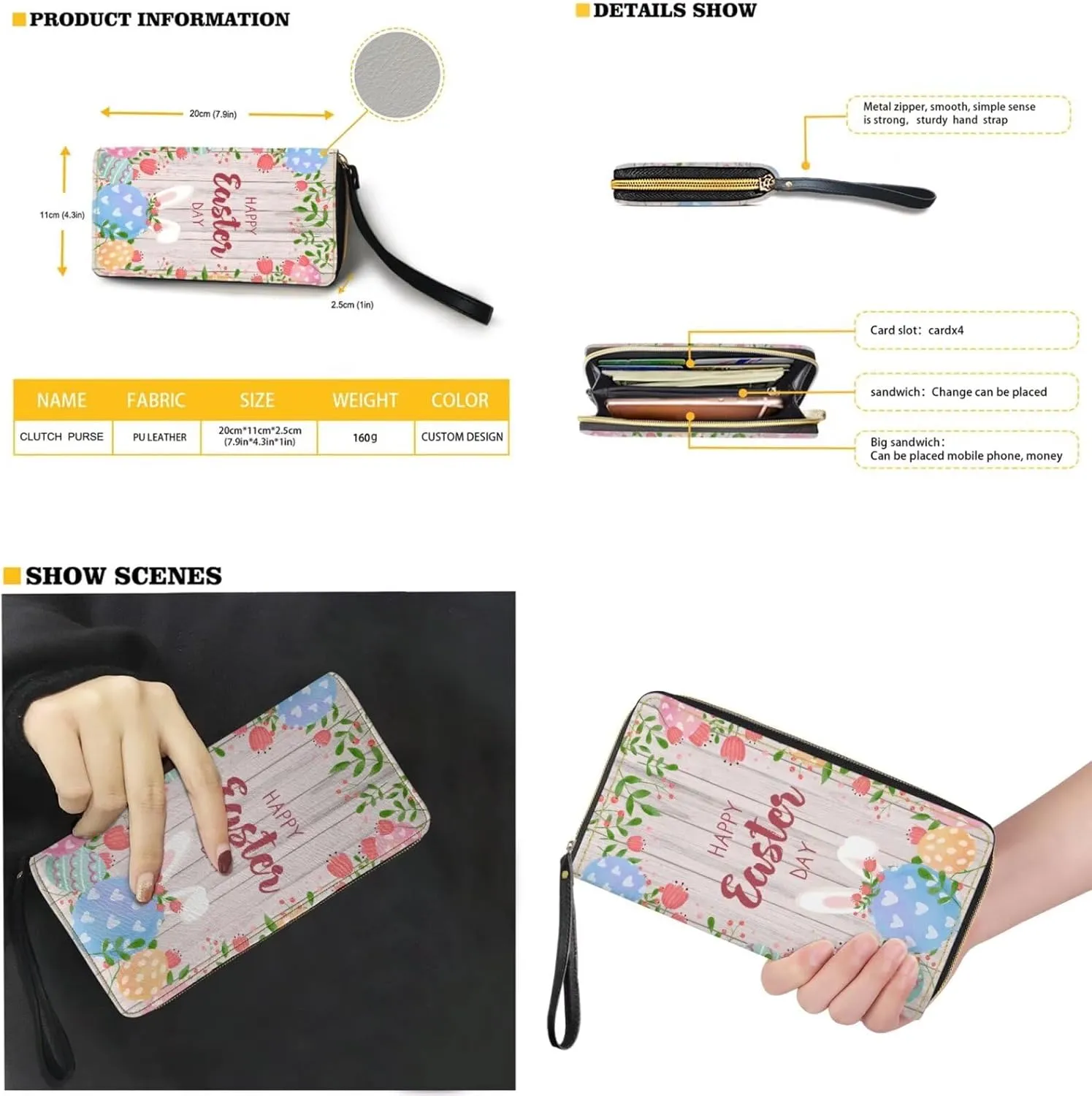 2pcs Purses For Women Wallet Shoulder Bag Top Handle Hand for Daliy Use