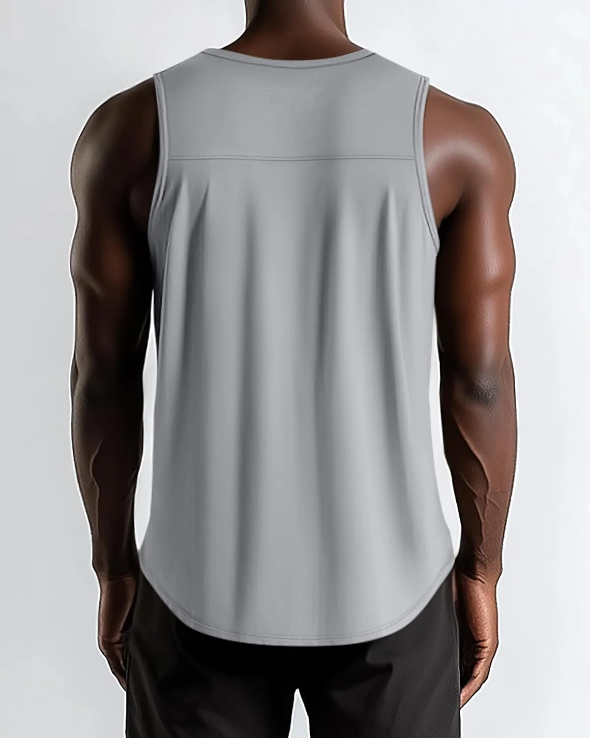 3 Pack Big and Tall Cotton Men's Tank Tops Plus Size Workout Sleeveless Tee Shirts Crew Neck Muscle Shirts L-5XL