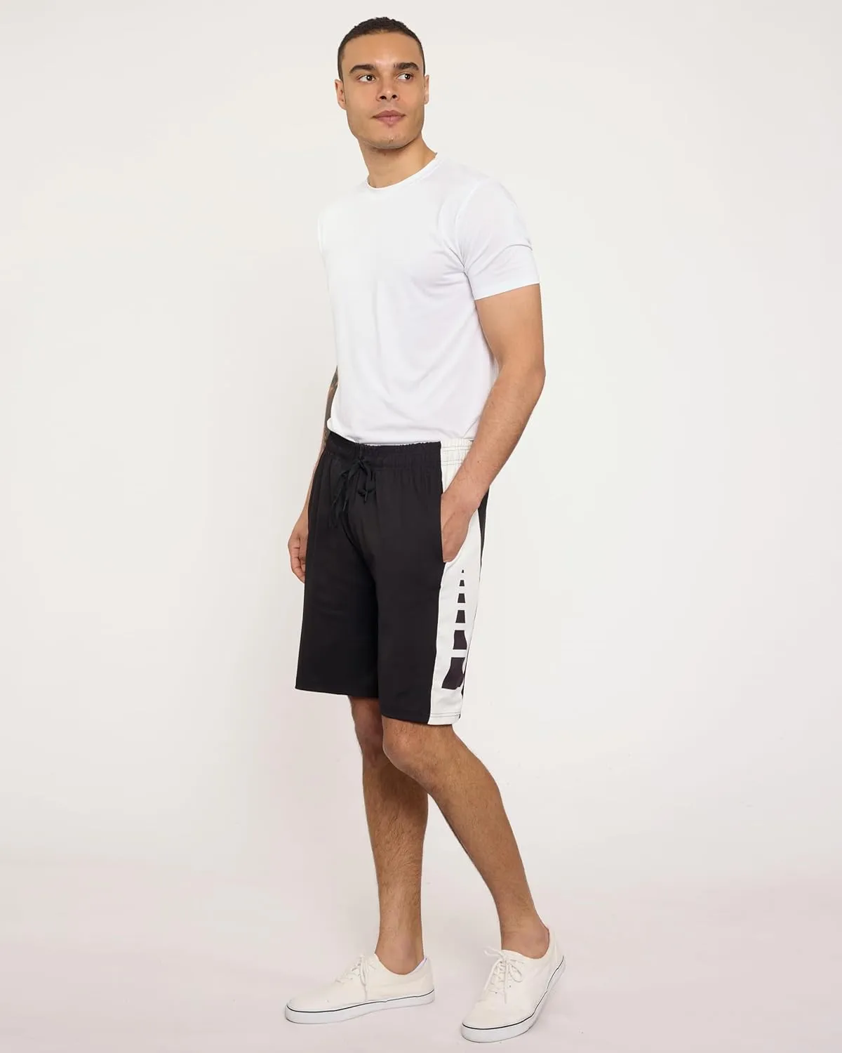 5 Pack Men's Active Quick Dry Fit Shorts - Athletic Running Gym Workout Casual Shorts with Pockets Bulk
