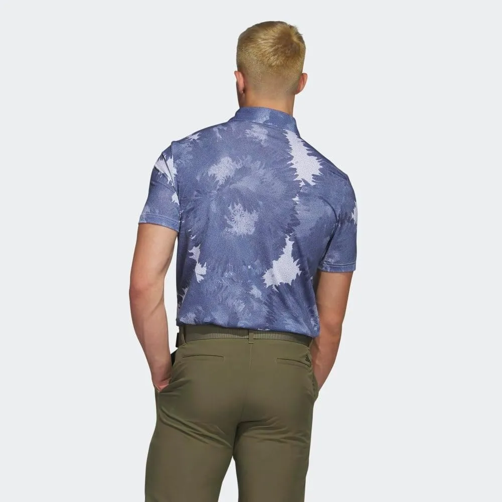 adidas Men's Flower Mesh Golf Polo Shirt