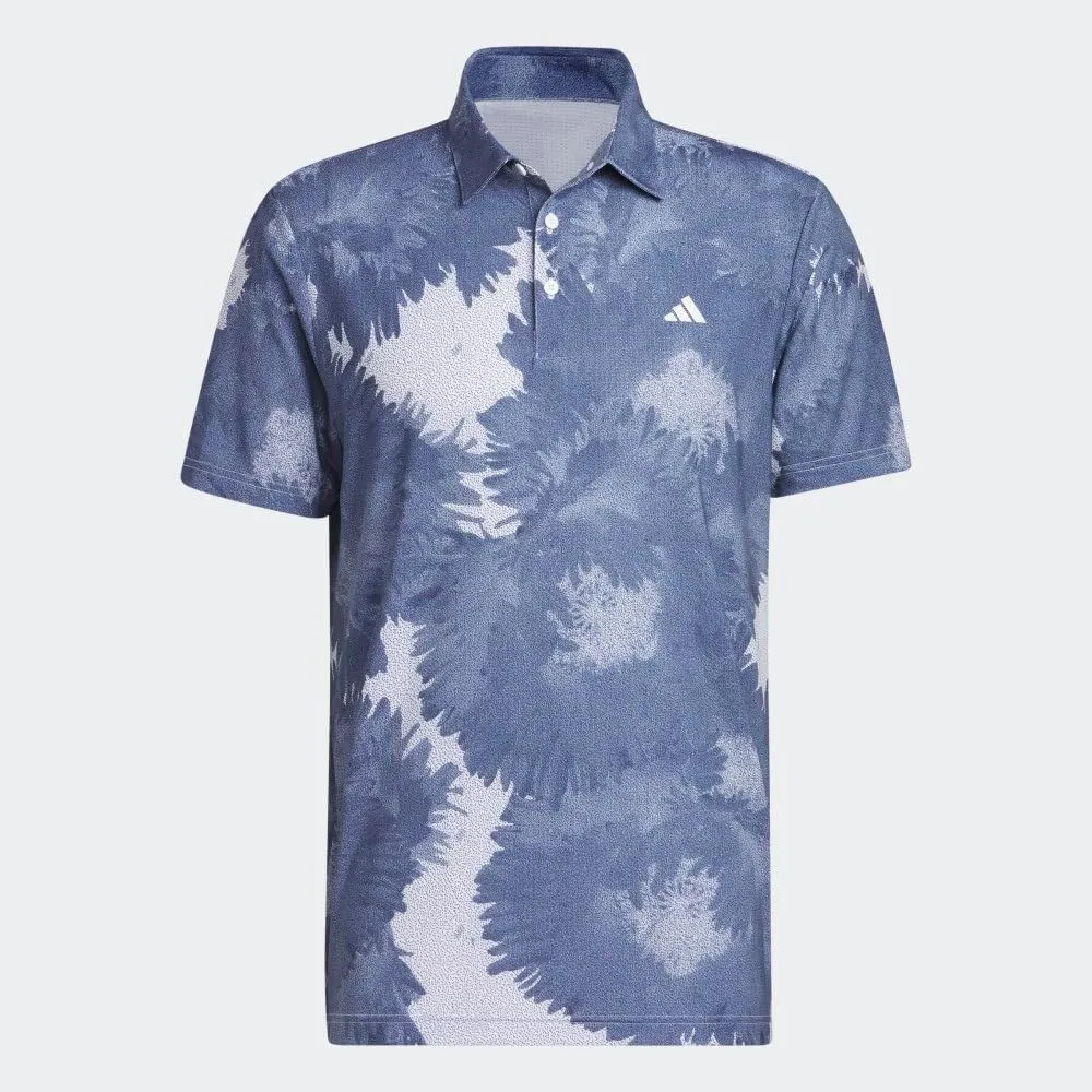 adidas Men's Flower Mesh Golf Polo Shirt