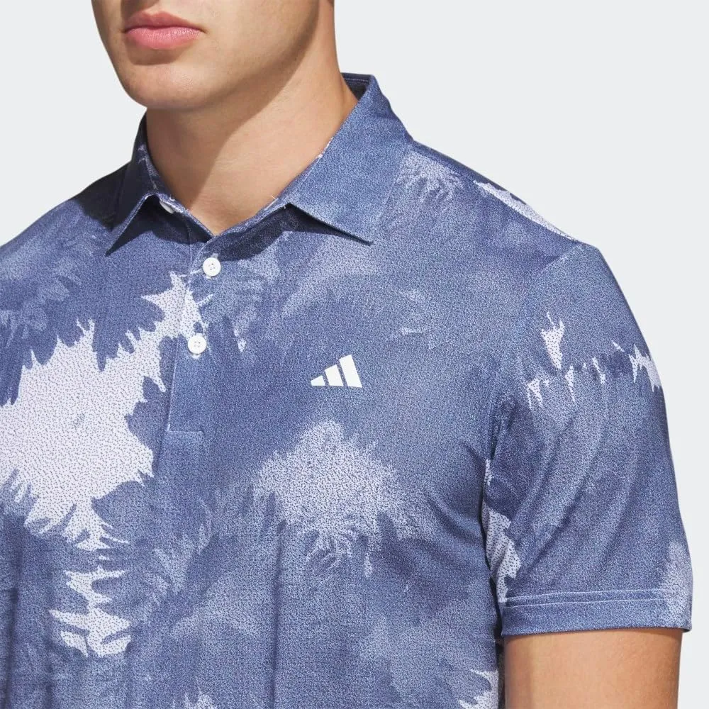 adidas Men's Flower Mesh Golf Polo Shirt