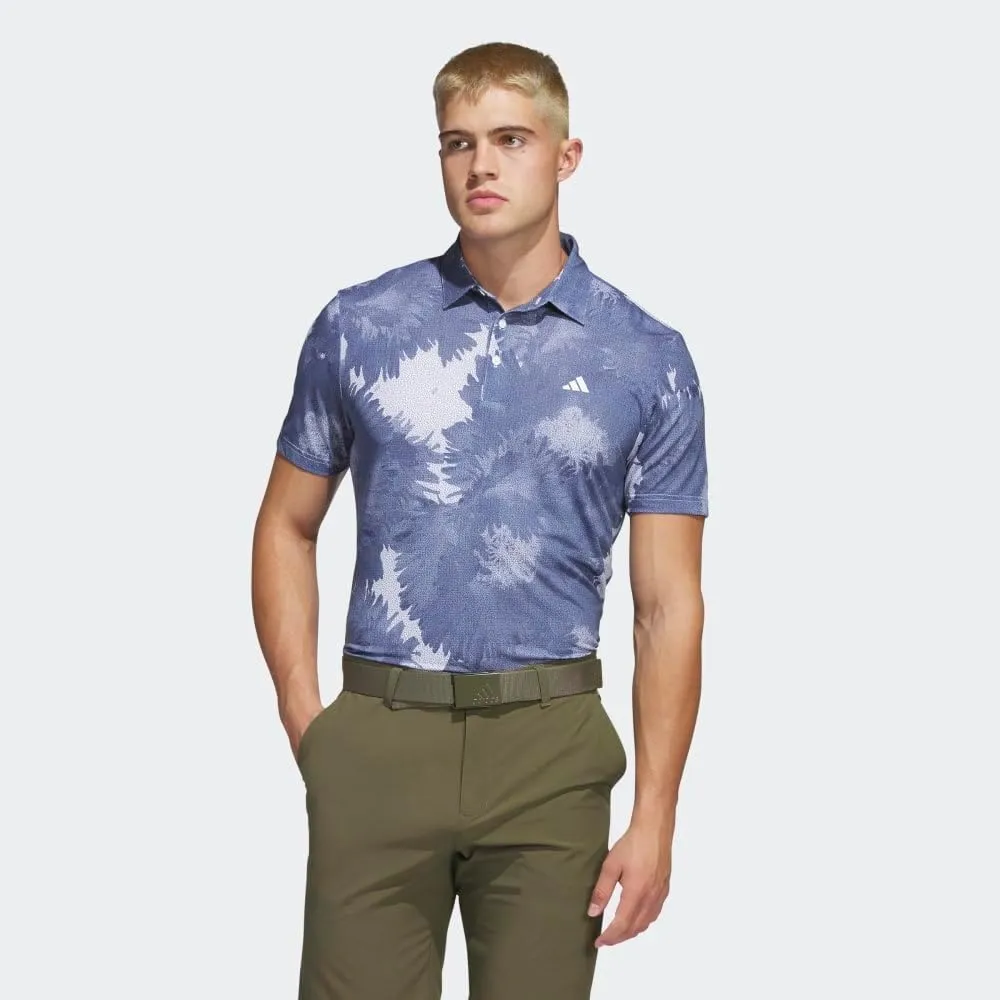 adidas Men's Flower Mesh Golf Polo Shirt