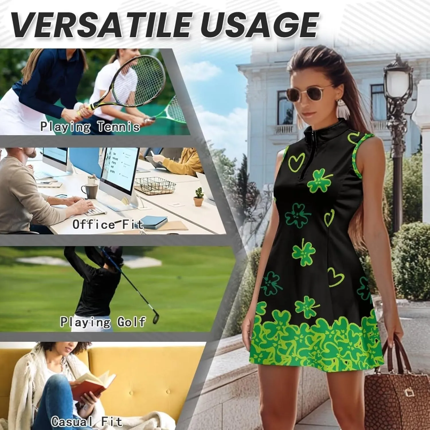 AFPANQZ Women's Casual Polo Shirt with Pants Loose Fit Sleeveless Zipper Tees for Summer Sport Tee Shirts Athletic Suits