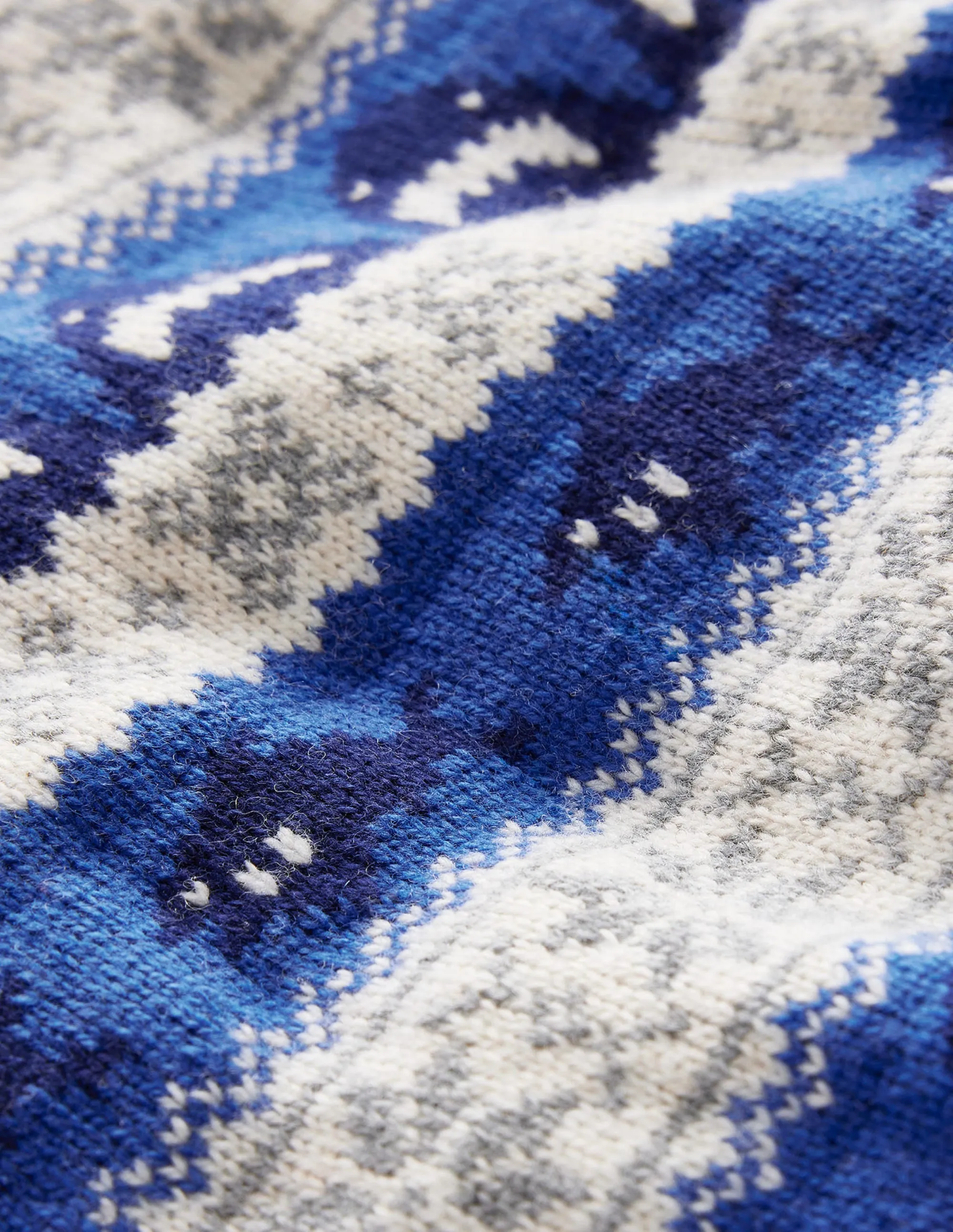 All Over Fair Isle Jumper-Dark Cobalt Sharks