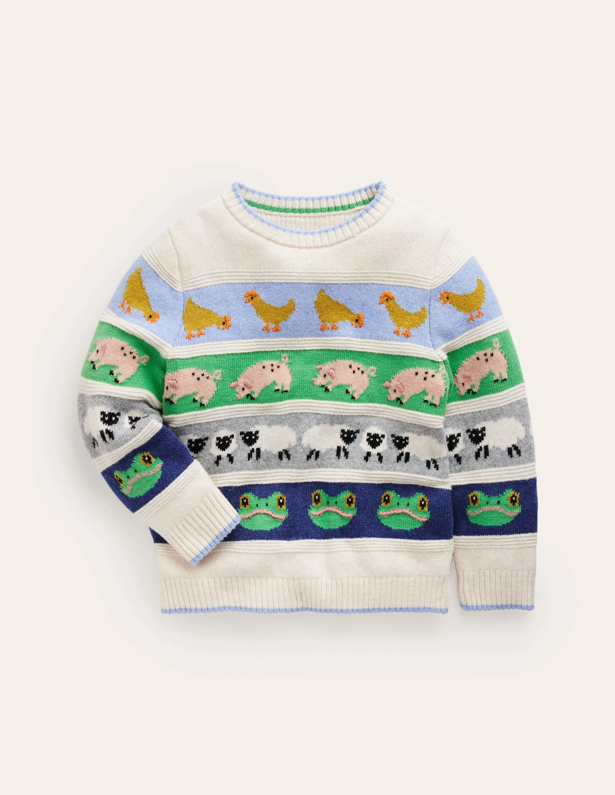 All Over Fair Isle Jumper-Easter Farm Animals