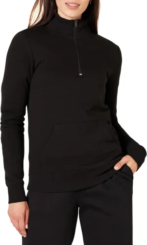 Amazon Essentials Women's Long-Sleeve Fleece Quarter-Zip Top (Available in Plus Size)