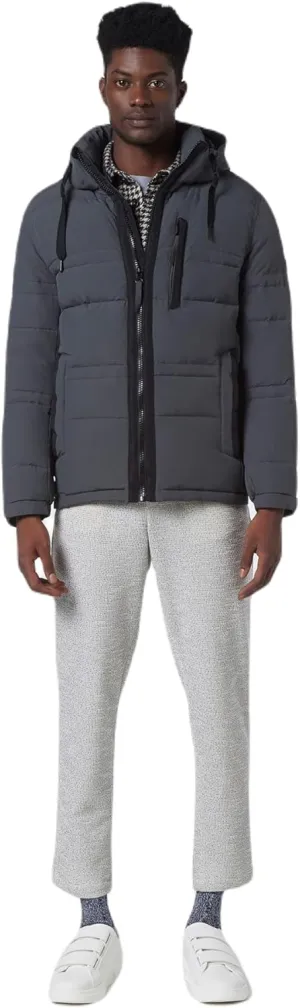Andrew Marc Men's Huxley Mid Length Water Resistant Crinkle Down Jacket