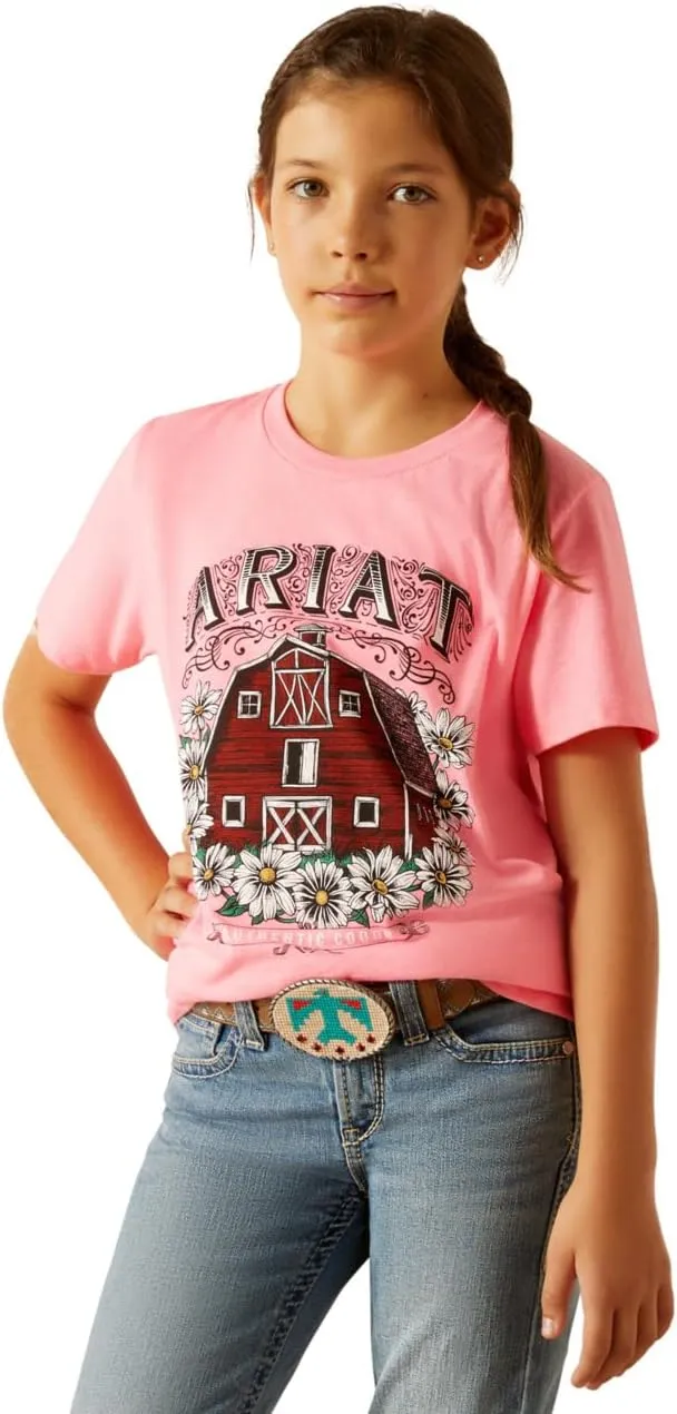Ariat Girls' Ariat Floral Farm T-Shirt