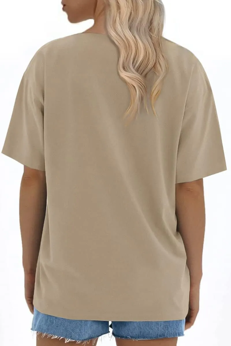 ATHMILE Womens Oversized T Shirts Loose Fit Crewneck Short Sleeve Tops Summer Casual Blouse 2025 Y2K Basic Tee Beach