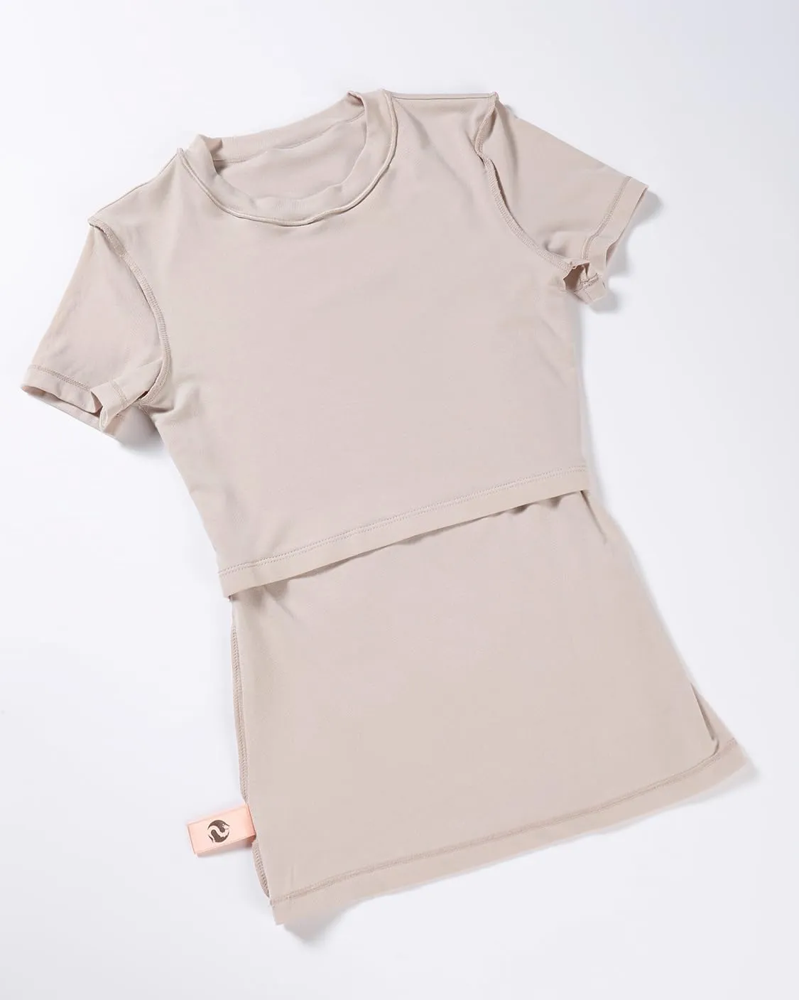 AUROLA Everyday Fitted T-Shirt for Women,Crew Neck Basic Short Sleeves T ShirtCrop Tops Modal Slim Fit Tee