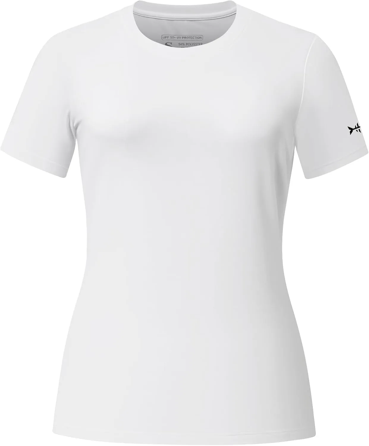 BASSDASH Womens UPF 50  Crew Neck Short Sleeve T-Shirt Cooling Performance Sun Protection Tee for Fishing Hiking Casual