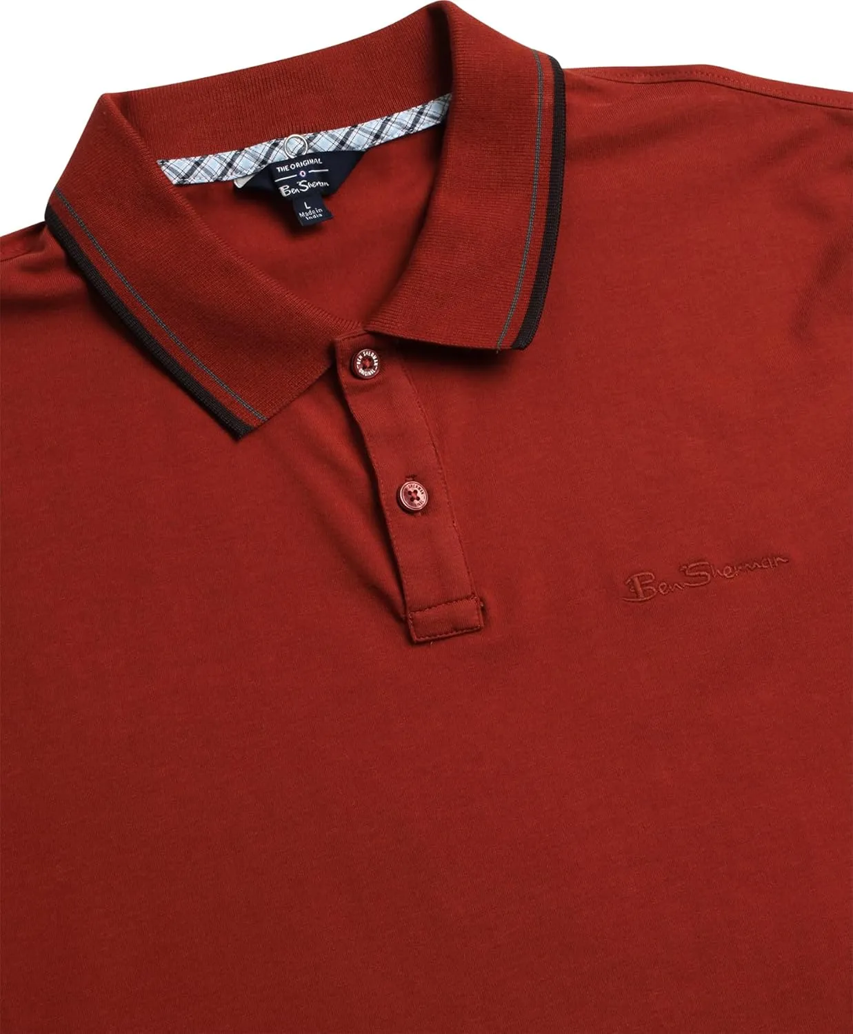 Ben Sherman Men's Polo Shirt - Regular Fit 2-Button Short Sleeve Shirt - Casual Stretch Polo for Men (S-XL)