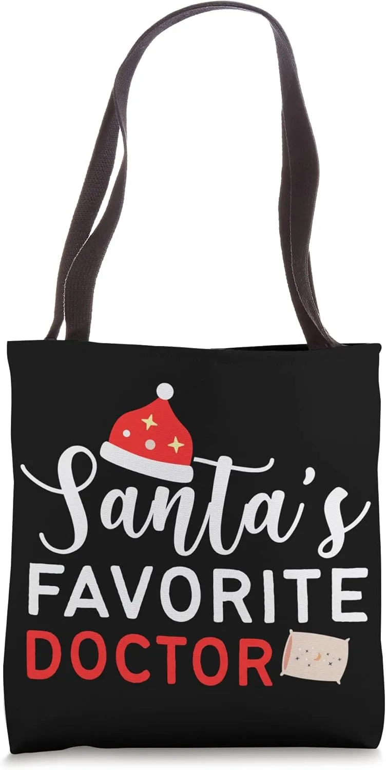 Christmas Santa's Fave Doctor Tote Bag