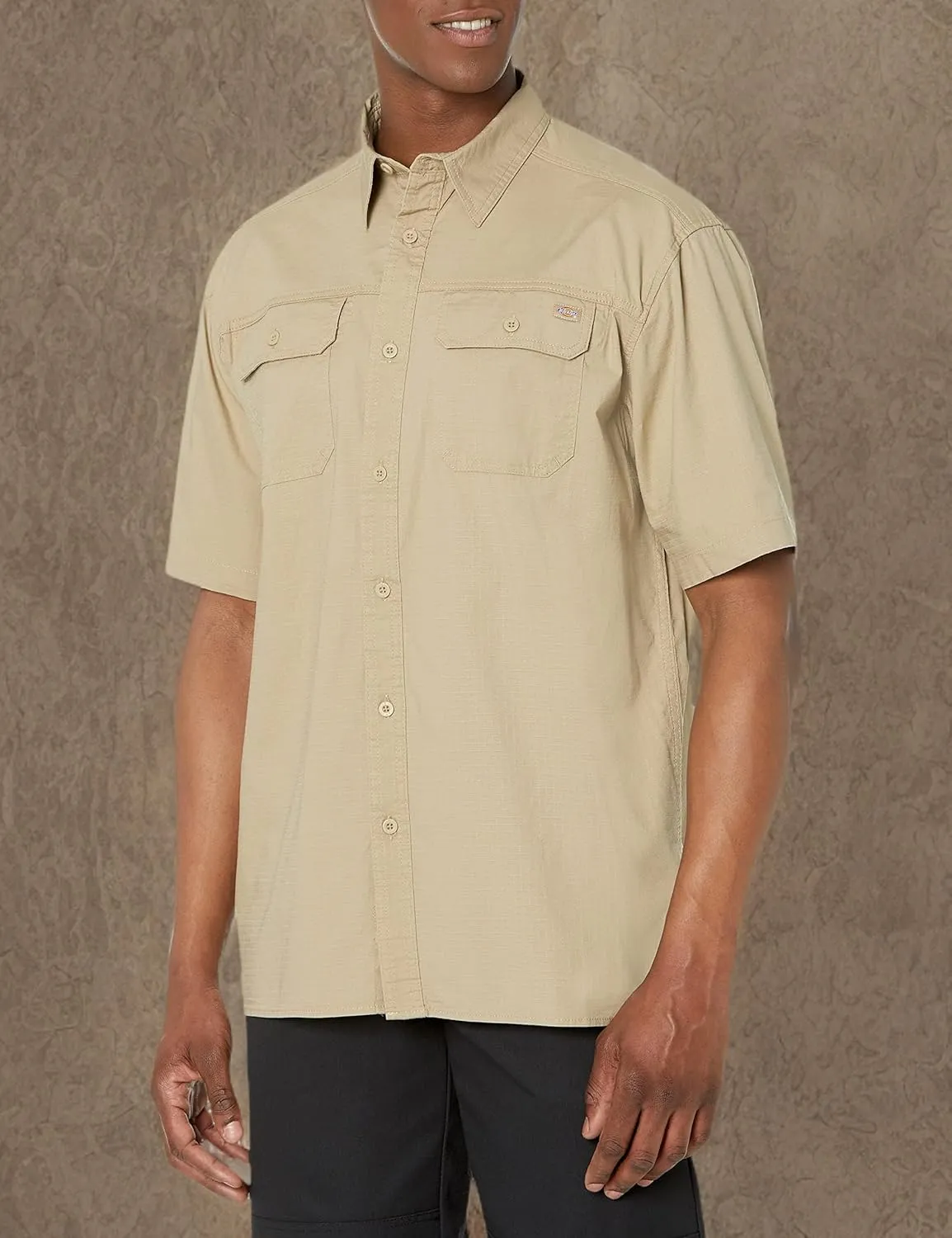 Dickies Men's Flex Short Sleeve Ripstop Shirt