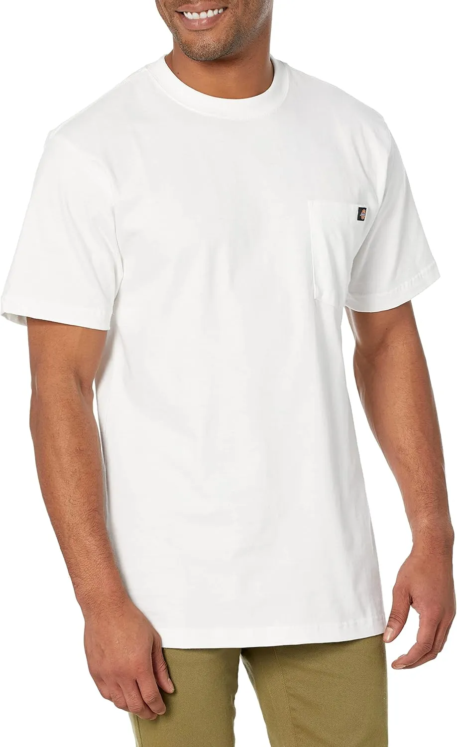 Dickies Men's Short-Sleeve Pocket T-Shirt White ,X-Large Tall