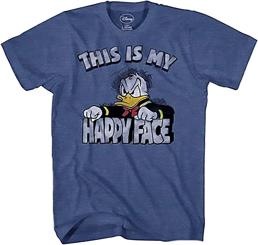 Disney Men's Donald Duck Face T-Shirt