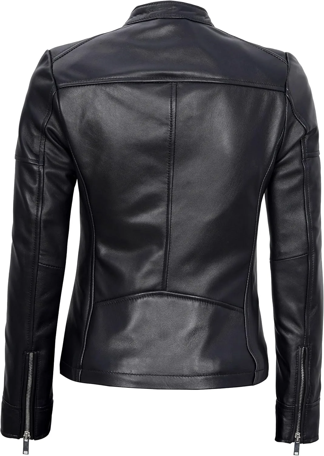 fjackets Leather Jacket Women - Real Lambskin Leather Stylish With Timeless Elegance And Comfort