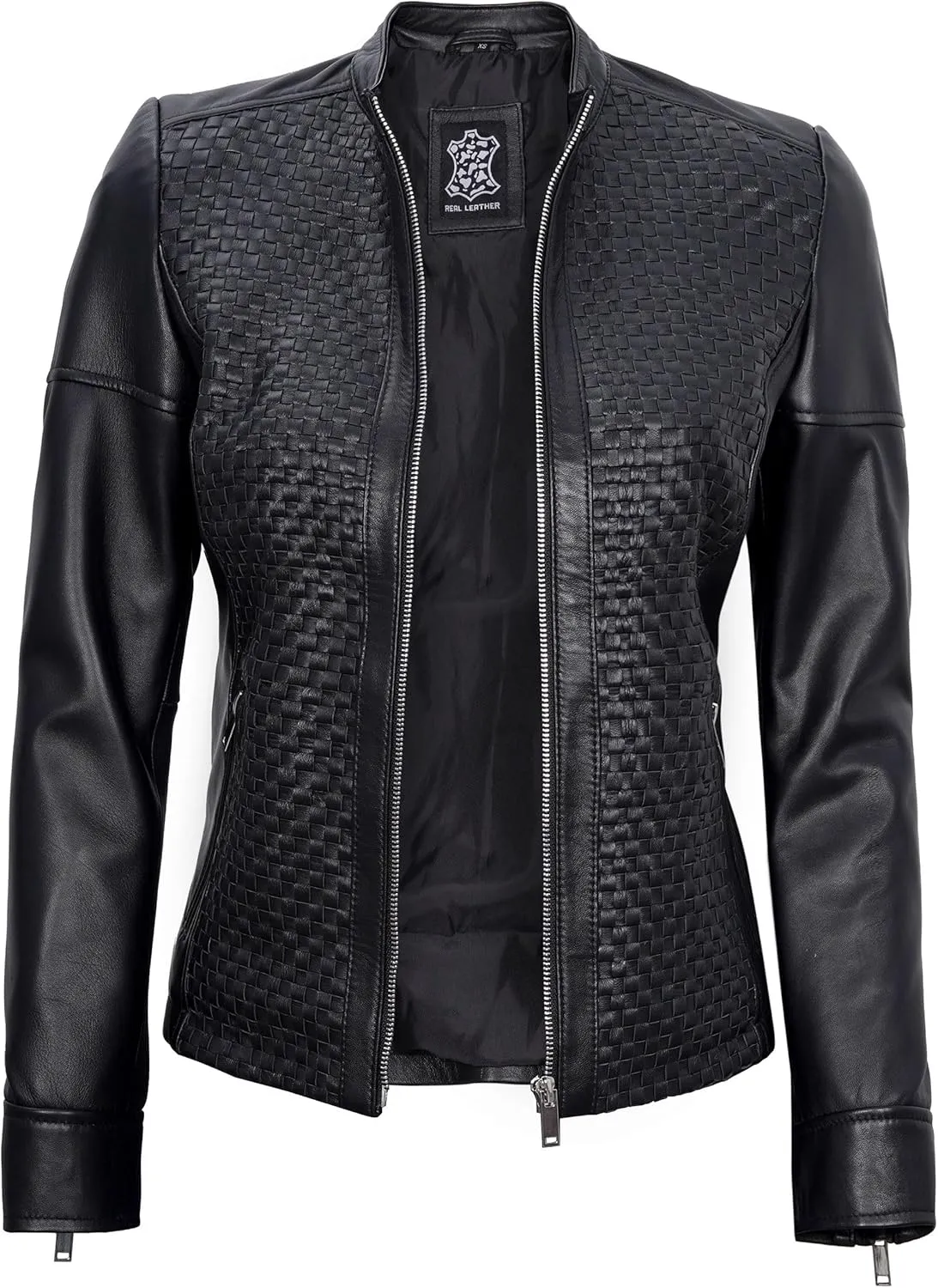 fjackets Leather Jacket Women - Real Lambskin Leather Stylish With Timeless Elegance And Comfort
