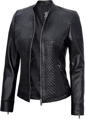 fjackets Leather Jacket Women - Real Lambskin Leather Stylish With Timeless Elegance And Comfort