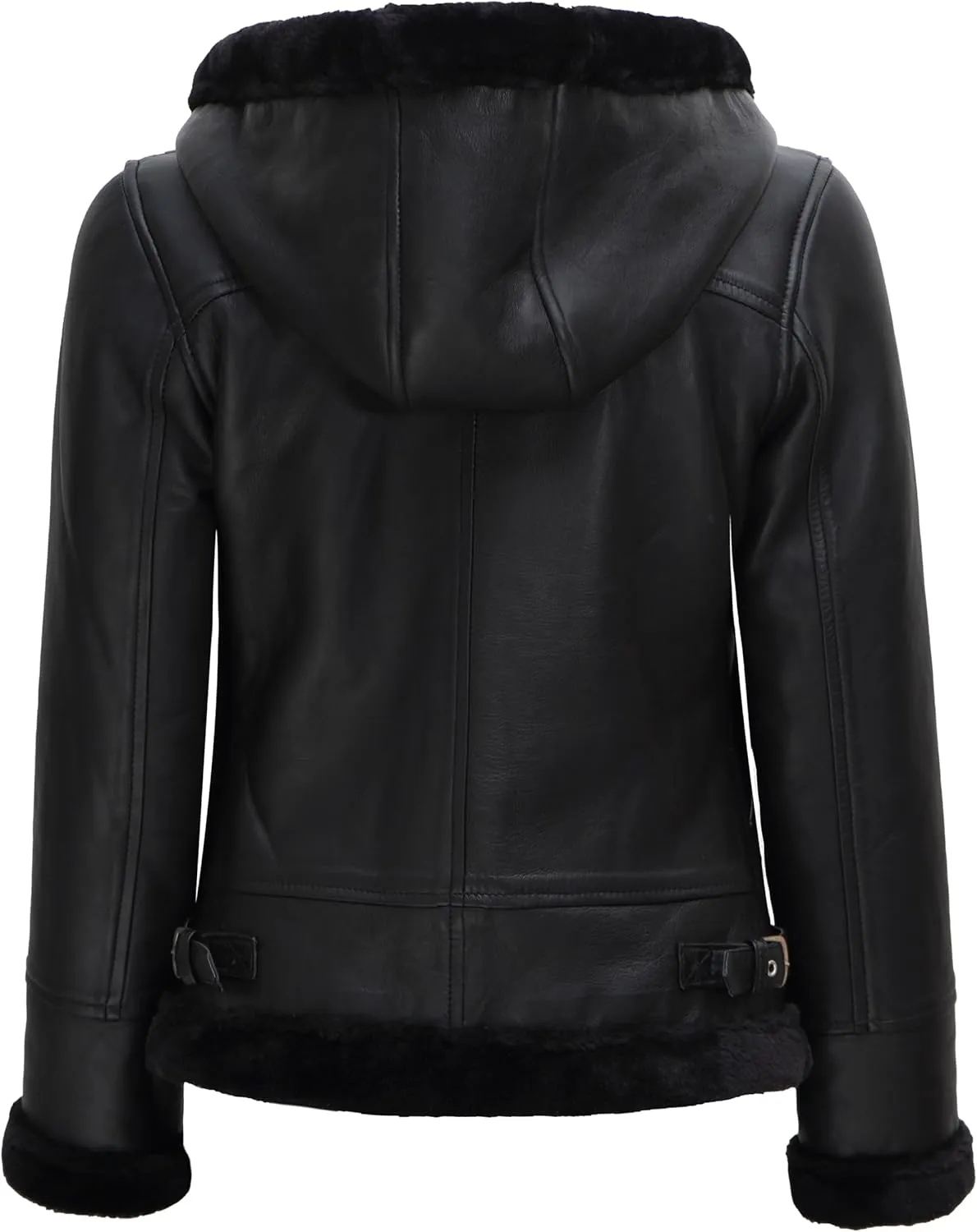 fjackets Leather Sherpa Jackets For Womens - Real Lambskin Shearling Jacket Womens