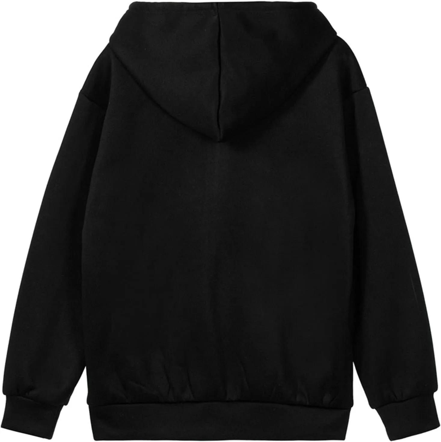 FOMOYUU Women's Rhinestone Hoodie Long Sleeve Zipper Sweatshirt Oversized Y2K Aesthetic 90S Streetwear