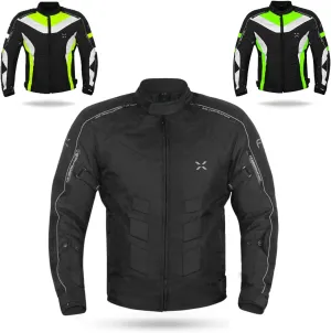FTX Motorcycle Jacket for Mens Dual Sports Motocross Racing Biker Riding CE Armored Waterproof All-Weather