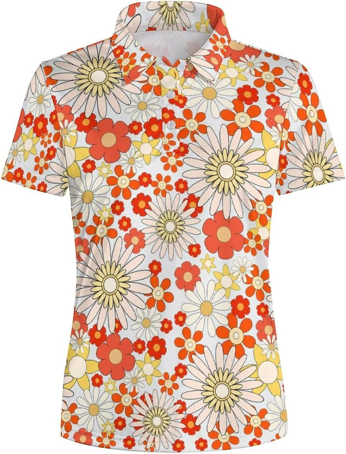 Funny Golf Polo Shirts for Women Quick Dry Short Sleeve Golf Shirt Moisture Wicking Golf Outfits for Women Golf Gifts