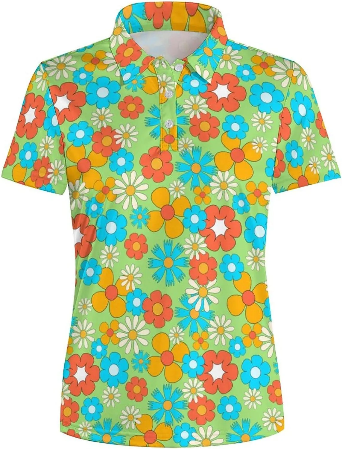 Funny Golf Polo Shirts for Women Quick Dry Short Sleeve Golf Shirt Moisture Wicking Golf Outfits for Women Golf Gifts