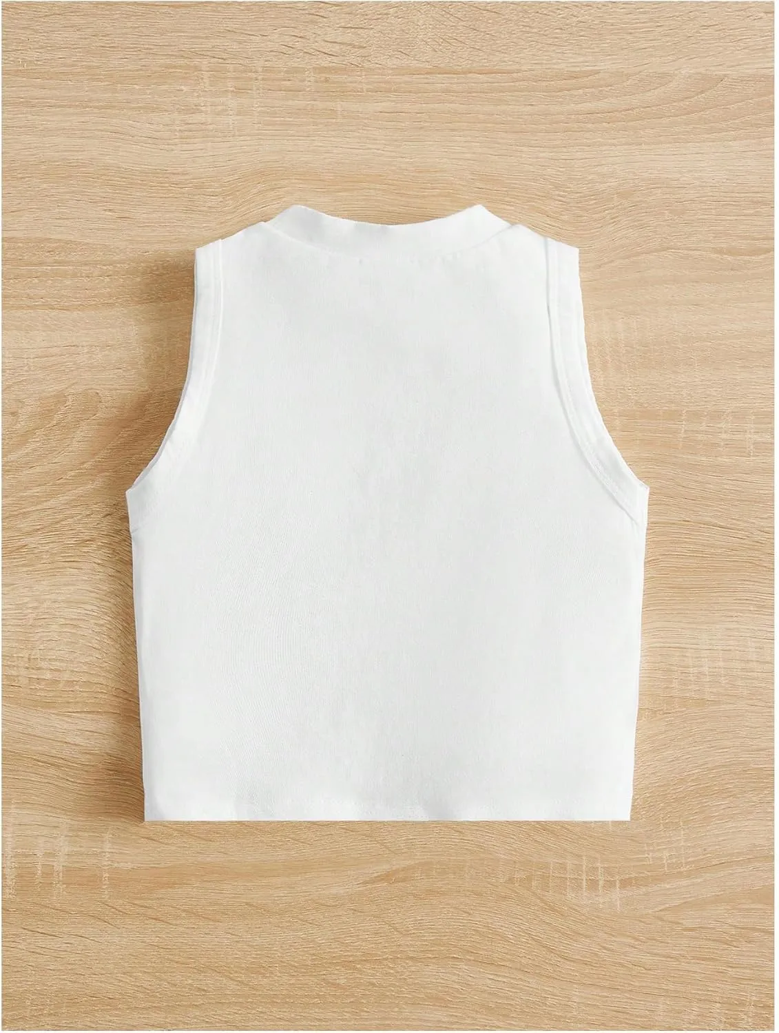 Girl's Glitter Heart Print Tank Top Sleeveless Crew Neck Loose Fit Casual Shirts