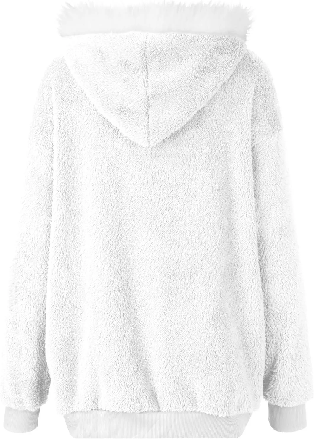 GOFULY Winter Coats For Women Oversized Sherpa Jackets Full Zip Fleece Cardigan Trendy Color Block Clothes With Pockets 2024