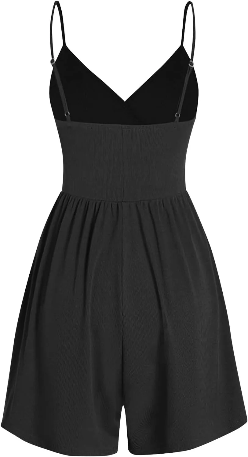 Gym Shorts for Women Sexy Workout Yoga Romper Spaghetti Strap Tanks Jumpsuit 2025 Trendy Athletic One Piece Outfits