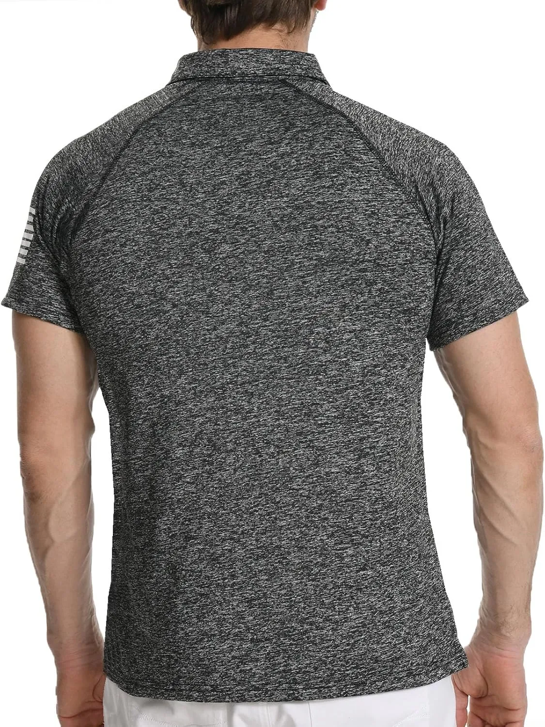 H HYFOL Mens Golf Shirt Moisture Wicking Quick-Dry Short Sleeve Casual Patriotic Polo Shirts for Men