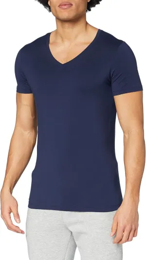 Hanro Men's Cotton Superior V-Neck Shirt