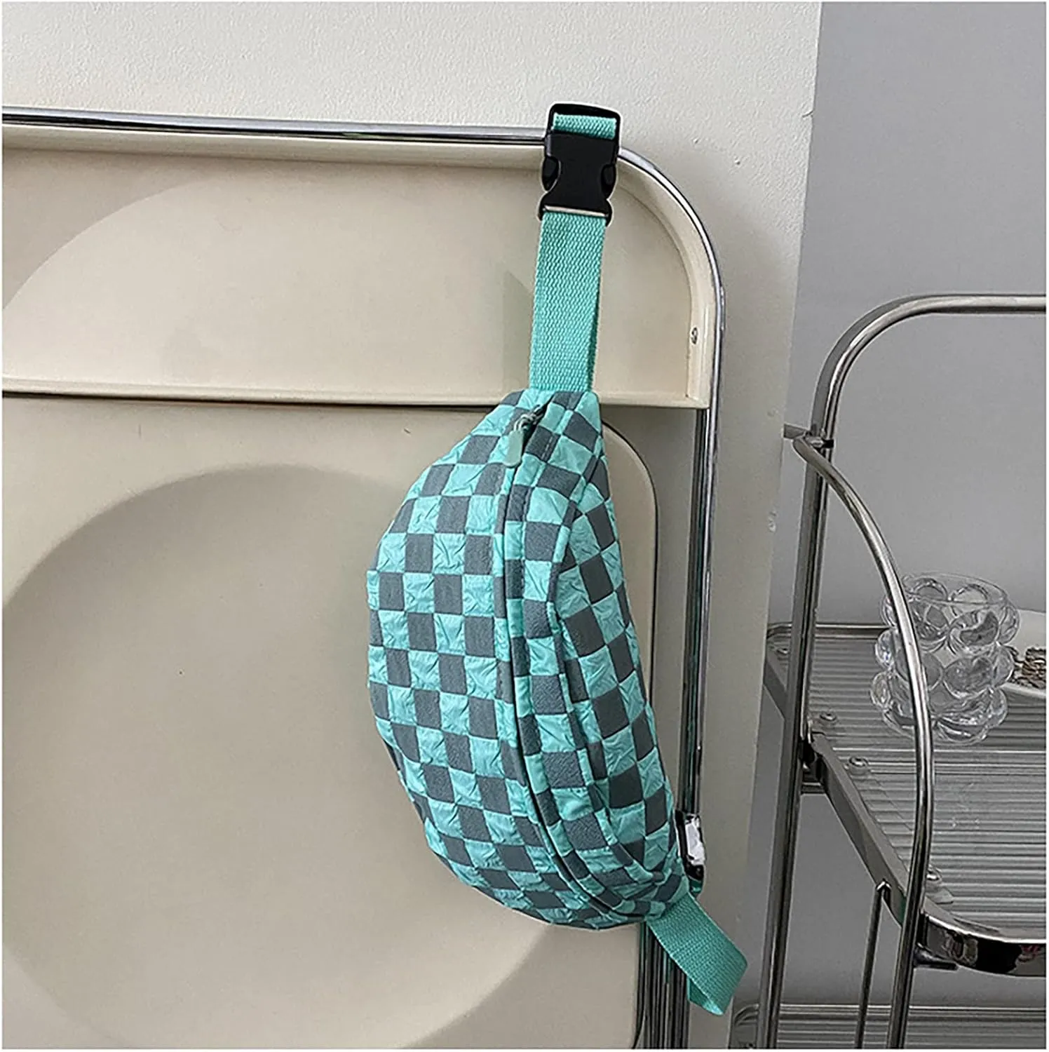 Harajuku Japanese Canvas Handbag Casual Cool Girl Shoulder Bag Soft Student Large Capacity Shopping Bag (blue)
