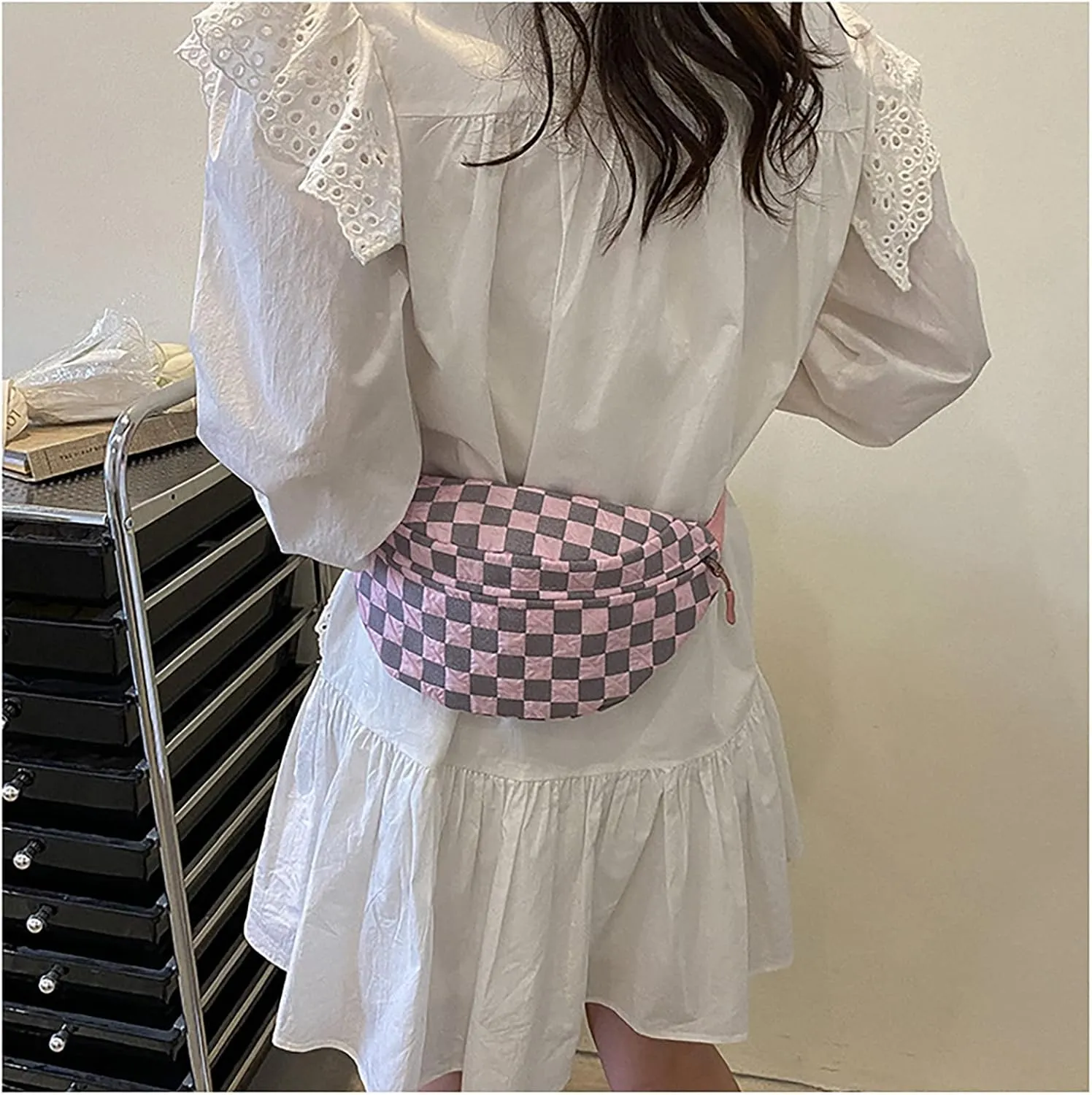 Harajuku Japanese Canvas Handbag Casual Cool Girl Shoulder Bag Soft Student Large Capacity Shopping Bag (pink)