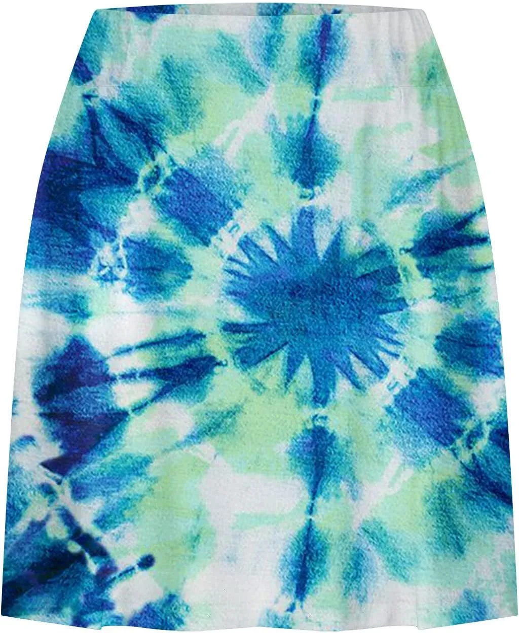 hlysgo Women's Athletic Workout Tennis Skorts Summer Trendy Tie-Dye Print High Waist Flowy Mini Skirt with Inner Shorts