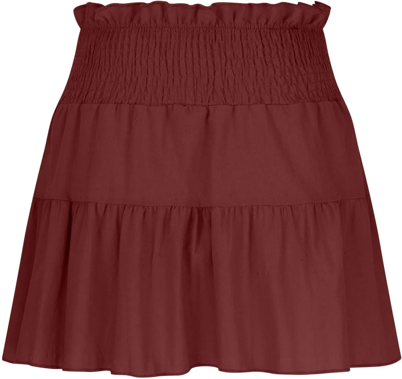 hlysgo Womens Skirts 2025 Summer Flowy A Line Short Skirt High Waisted Ruffle Mini Skirts Peplum Cute Skirt for Teen Girls