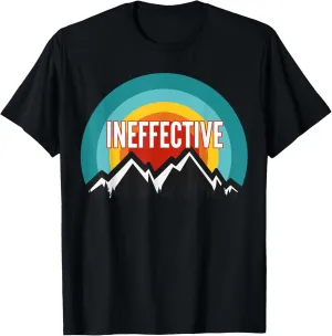 Ineffective, Vintage Retro Sunset Design T-Shirt