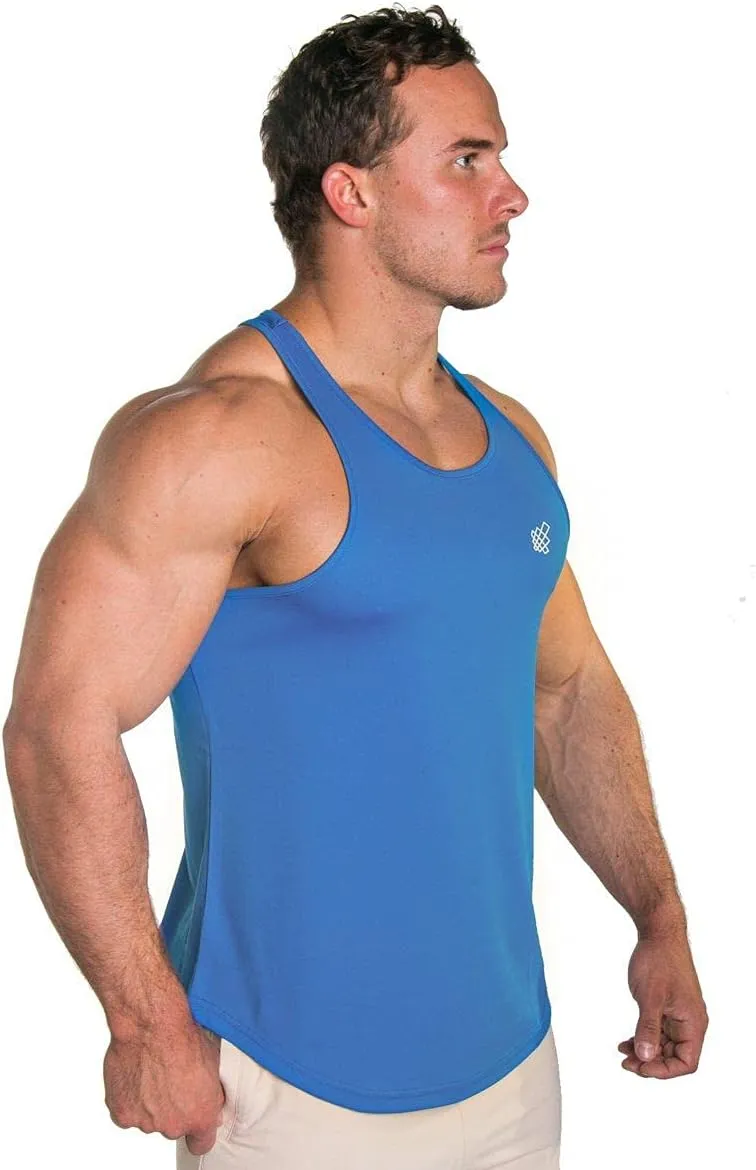 Jed North Men's Quick Dry Microfiber Bodybuilding Stringer Tank Top Y-Back Racerback