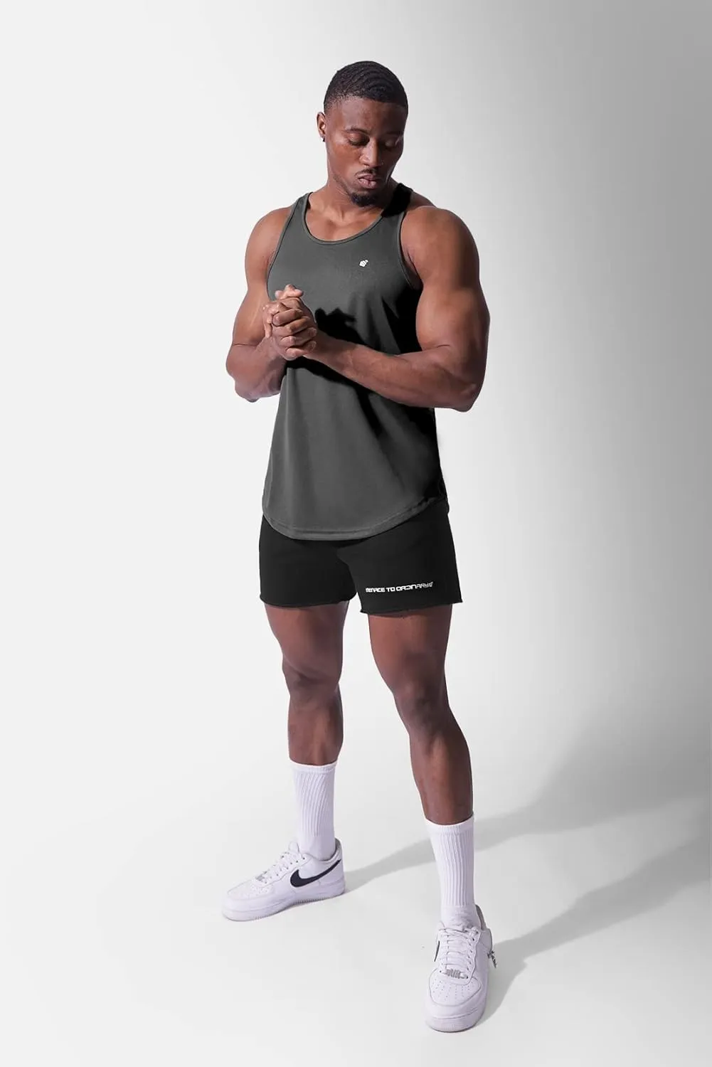 Jed North Men's Quick Dry Microfiber Bodybuilding Stringer Tank Top Y-Back Racerback