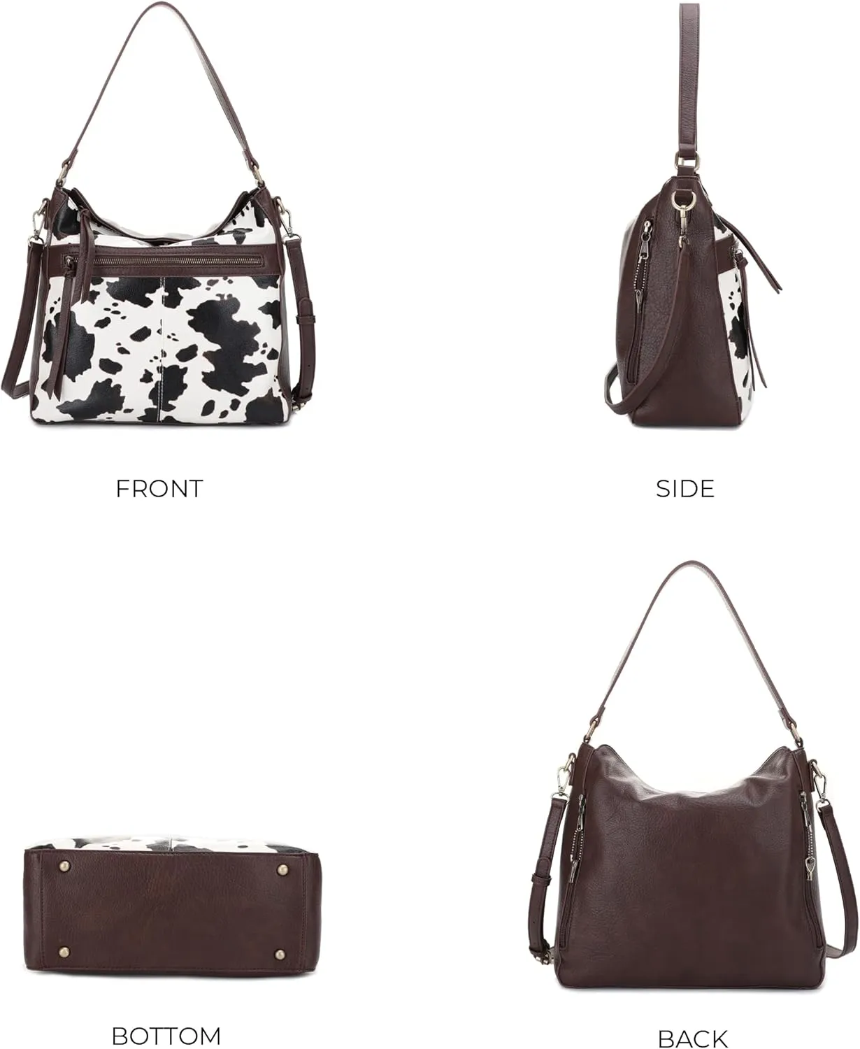 JESSIE & JAMES | Dakota Top Handle Concealed Carry Hobo Purse with Adustable Shoulder Strap