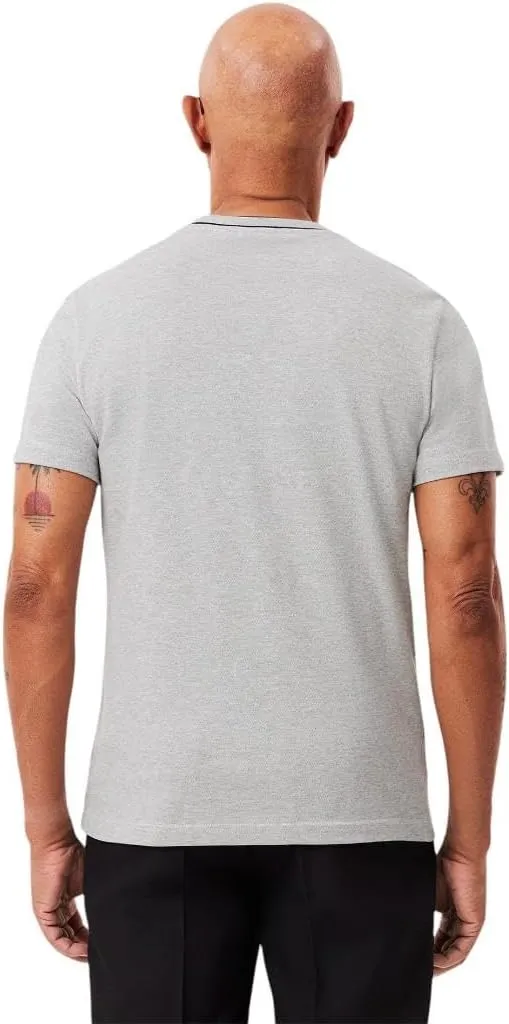 Lacoste Men's Piqu Stripe Collar T-Shirt