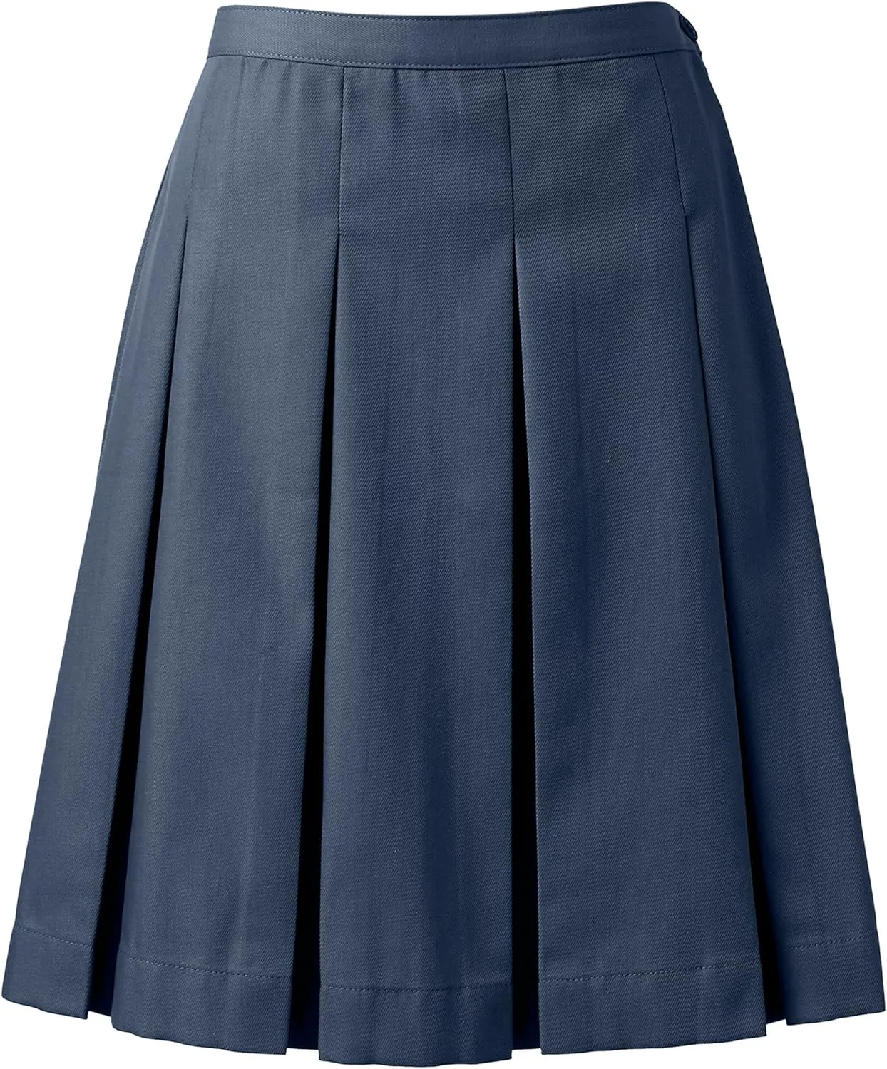 Lands' End School Uniform Women's Poly-Cotton Box Pleat Skirt Top of Knee