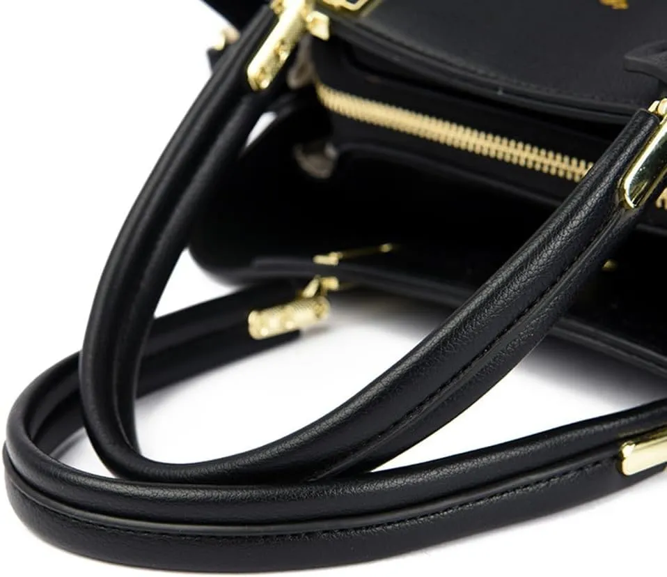 Large Leather Tote Handbag for Women - Stylish Beige Crossbody Satchel with Top Handle