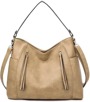 Leather Crossbody Handbag Roomy Work Womens Tote Handbag Large Shoulder Purse