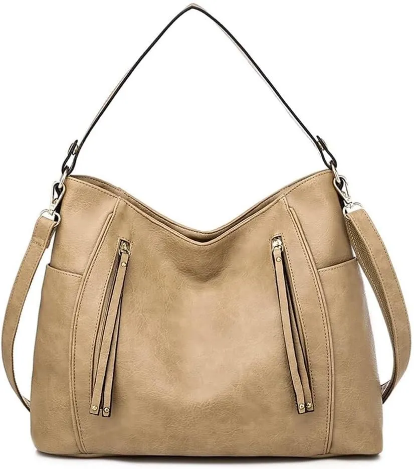 Leather Crossbody Handbag Roomy Work Womens Tote Handbag Large Shoulder Purse