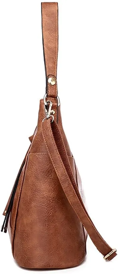 Leather Crossbody Handbag Roomy Work Womens Tote Handbag Large Shoulder Purse