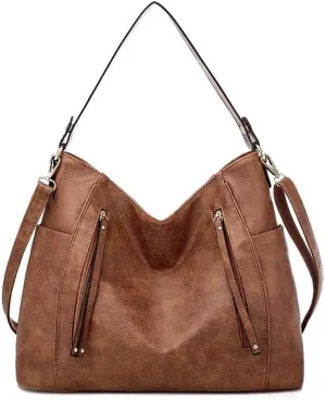 Leather Crossbody Handbag Roomy Work Womens Tote Handbag Large Shoulder Purse