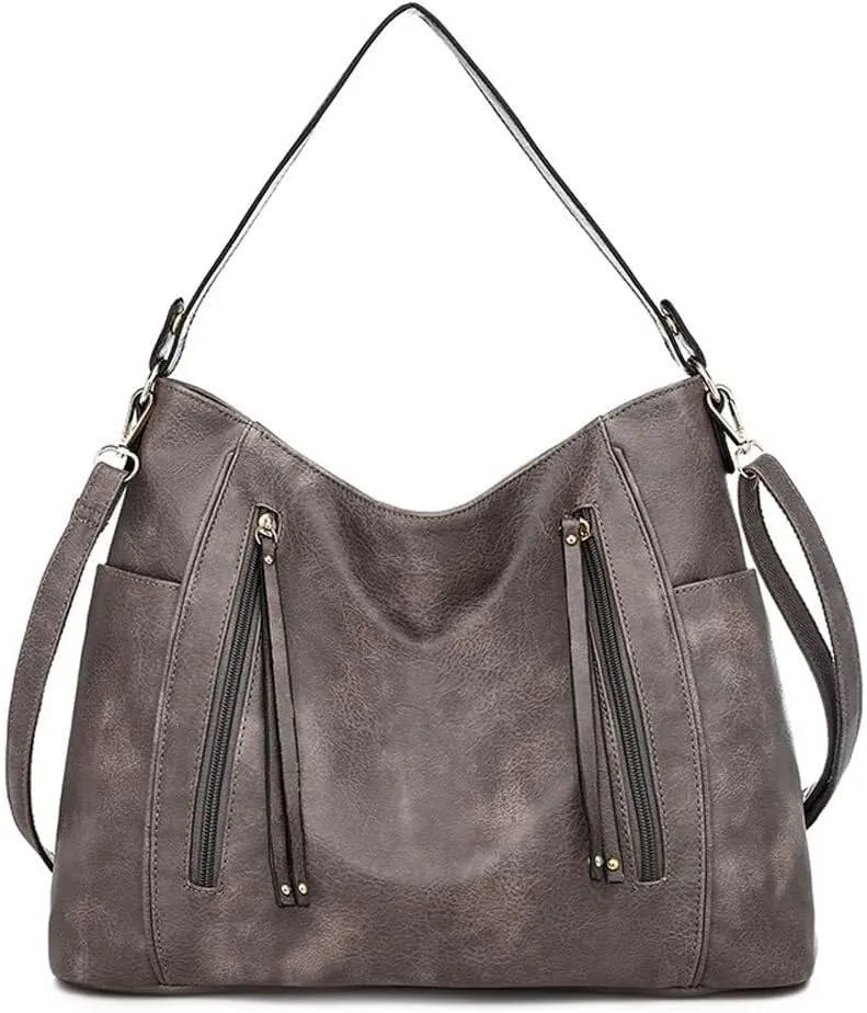 Leather Crossbody Handbag Roomy Work Womens Tote Handbag Large Shoulder Purse